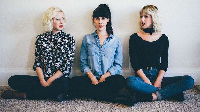 The Rockin’ Rasmussen sisters of Good English, (left to right) Celia, Elizabeth and Leslie, release their smoking new self-titled album at Blind Bob’s in Dayton on Friday, March 11. CONTRIBUTED
