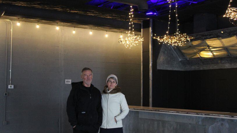 Owners Kym and Dave Mehaffie will open the 4,820-square-foot commercial building as an event center called the Belmont Club. CORNELIUS FROLIK / STAFF