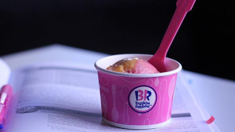 Baskin-Robbins rolled out a new store design at its location in Fresno, California.