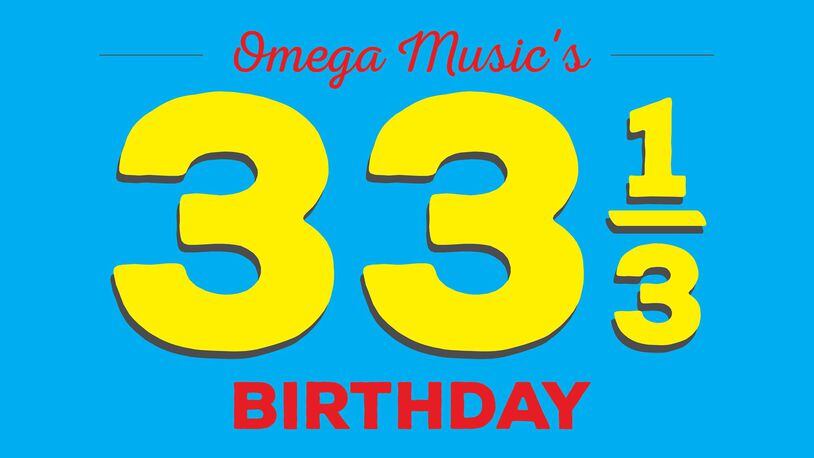 Omega Music will be celebrating 33 1/3 years in Dayton on Friday, Aug. 5. (Omega Music/Facebook)