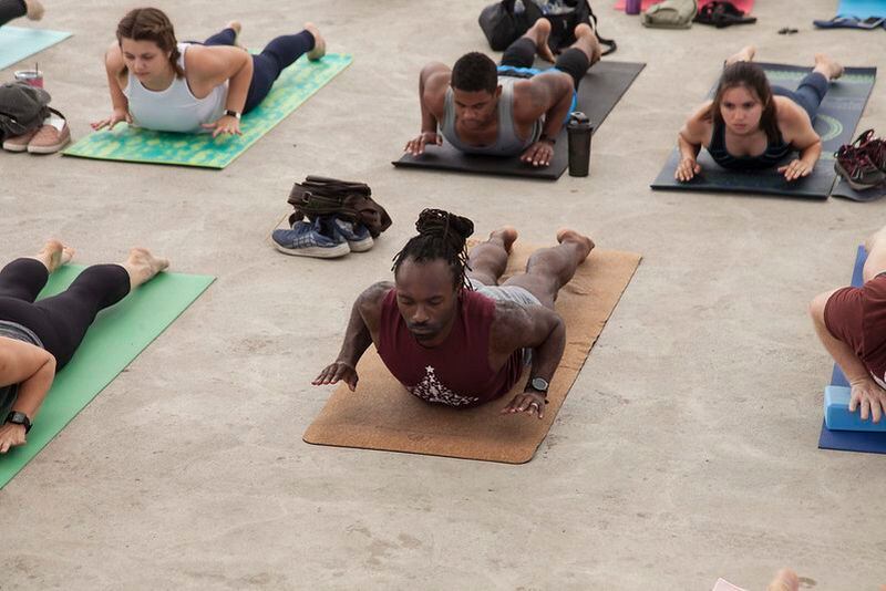 Speakeasy Yoga returns to RiverScape MetroPark for free yoga this summer - Contributed