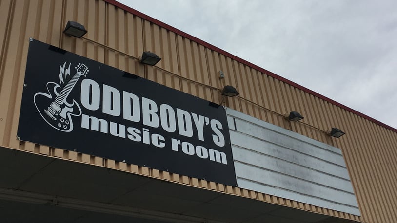 A notice at Oddbody’s Music Room at 5418 Burkhardt Road indicates it has been closed by the owner and the Montgomery County Municipal Court. FILE