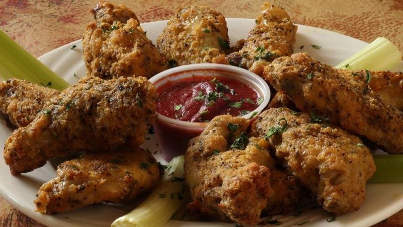 Giovanni's Italian wings with creamy lemon pepper sauce won multiple awards at the 2019 Kickin' Chicken Wing Festival.