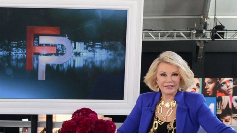 Joan Rivers on the set of Fashion Police in 2012. E! is ending the popular show after 22 years.