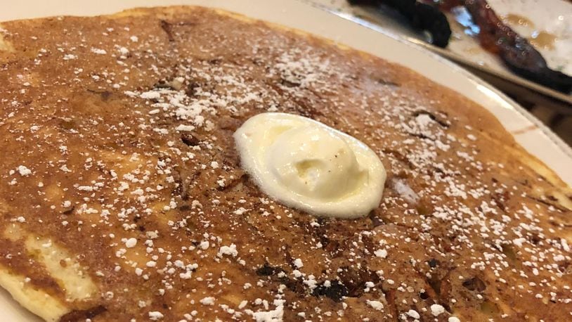 First Watch offers carrot cake pancakes as one of their menu items off 'The Middle Griddle' STAFF PHOTO / ALLEGRA CZERWINSKI