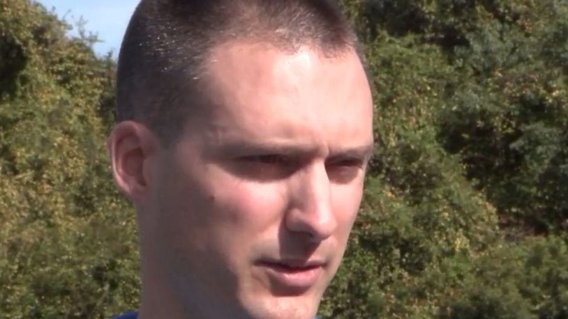 Ryan Sidlovsky, former Marine and Navy Reserve officer jumped into the water to save a woman trapped in her submerged car. (ActionNewsJax.com)