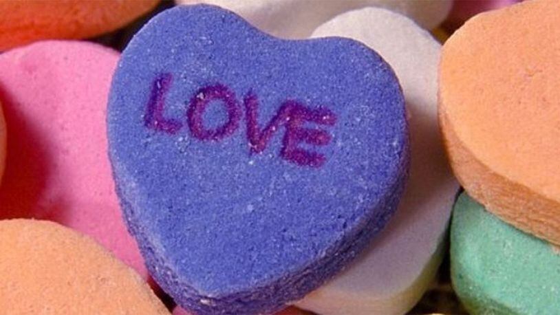 Valentine candy hearts will be flying off shelves this week as Valentine's Day approaches.