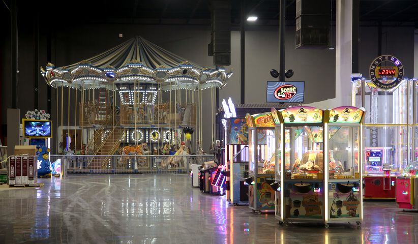 Sneak Peek: Scene75 prepares to reopen with new two-story carousel and indoor spin coaster