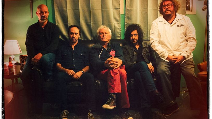 The current version of Guided By Voices, (left to right) Kevin March, Doug Gillard, Robert Pollard, Mark Shue and Bobby Bare Jr. has been together since 2017. CONTRIBUTED