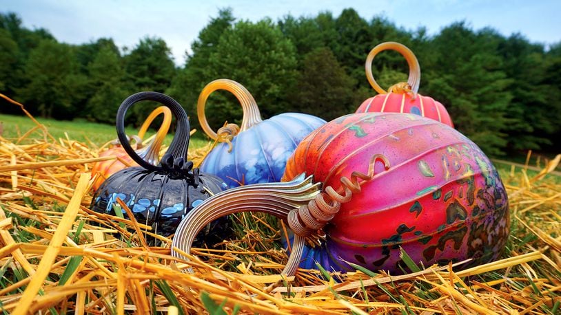  Jack Pine Studios, a Laurelville, Ohio glass studio and gallery, will host the second annual Glass Pumpkin Festival Sept. 24 – 26 . CONTRIBUTED PHOTO                