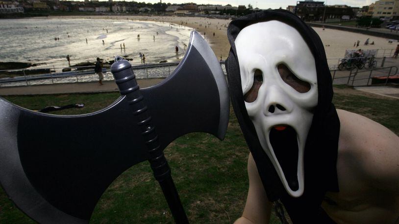 A "Scream" mask like this one was allegedly used by a burglar in Pennsylvania on Monday, police said.