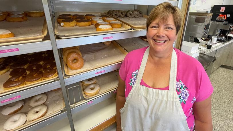A Fairfield staple, The Donut Spot, recently relocated within the Reigert Square shopping plaza. Owner Terri Neiderman moved to, expand her operation, but she also purchased the building which includes several units. MICHAEL D. PITMAN/STAFF