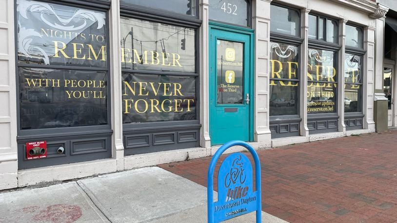 The Reserve on Third, a 4,000-square-foot lounge serving those 25 and up in downtown Dayton, is hoping to open summer 2023.