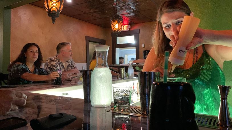 Backwater Voodoo in Miamisburg, owned by Maria and Eric Walusis, will host Mardi Gras party on Fat Tuesday (March 1). Neighboring restaurant, Watermark, also owned by the couple will also be part of the festivities. CONTRIBUTED/ALEXIS LARSEN