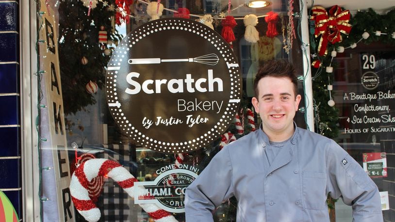 Justin Livingston and his bakery, Scratch Bakery by Justin Tyler, have instilled sweetness into the Tipp City community.