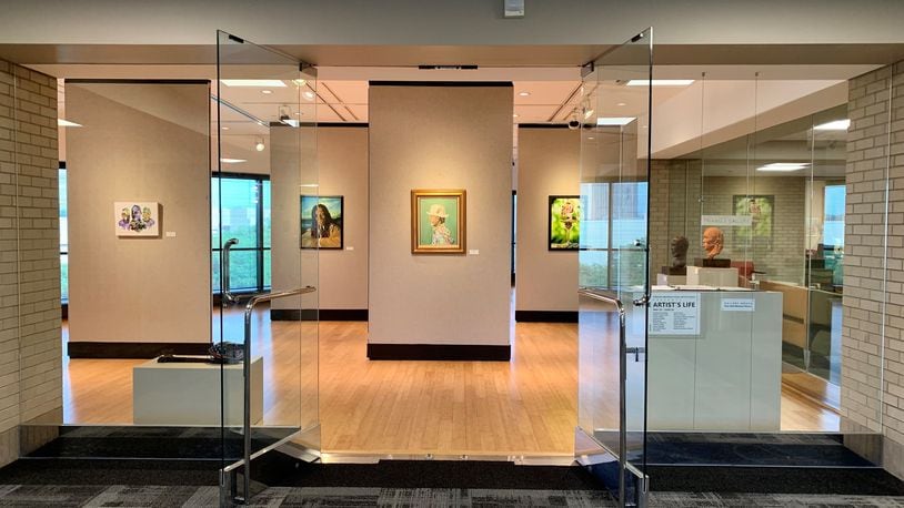 Sinclair Community College's Burnell R. Roberts Triangle Gallery is featuring the African American Visual Artists Guild’s The Artists Life Project through June 24. Courtesy of Sinclair.