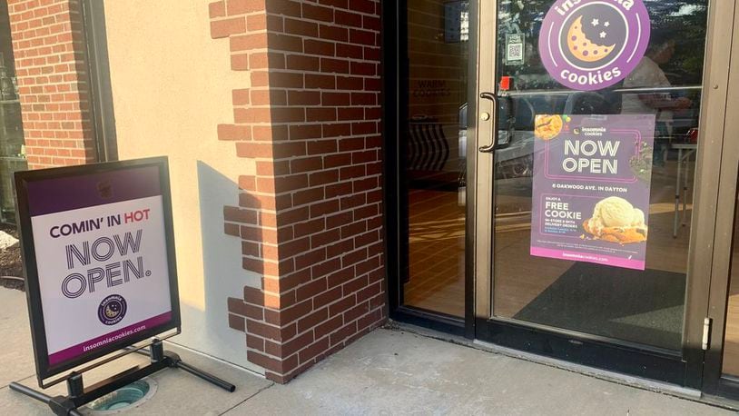 Insomia Cookies on Oakwood Avenue gained trial approval from Oakwood City Council to accept walk-in customers an hour longer each day and deliver until 2 a.m. FILE