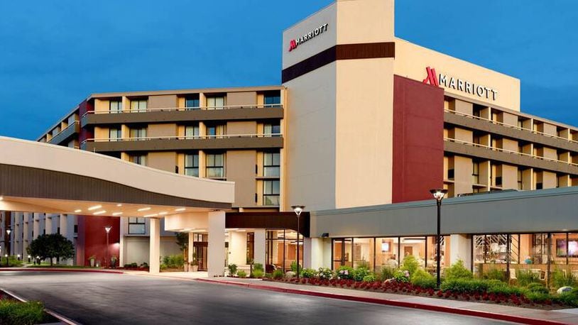 The University of Dayton Marriot Hotel, which will house two lucky humor writers as a part of "A Hotel Room of One's Own" in-residence program.