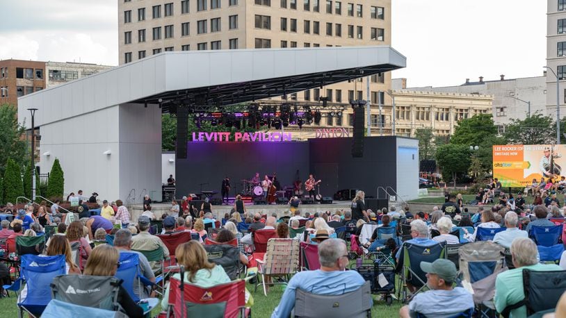 Levitt Pavilion in downtown Dayton will be the site for Tuesday's concert. TOM GILLIAM / CONTRIBUTING PHOTOGRAPHER