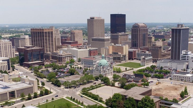 The city of Dayton skyline. TY GREENLEES/STAFF PHOTO.