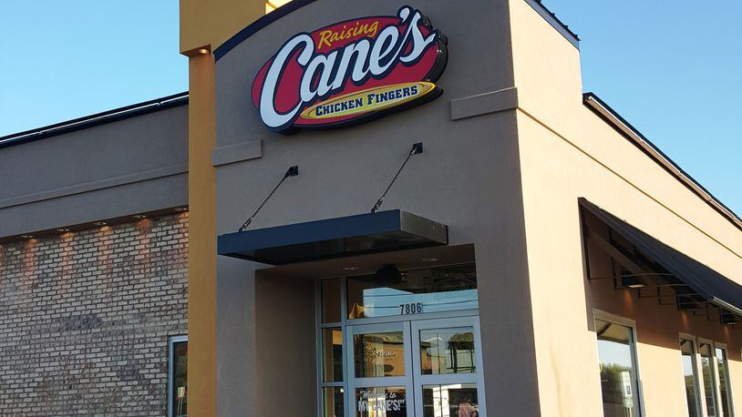 Raising Cane’s Chicken Fingers opens at 10:30 a.m. Thursday at 7806 Tylersville Road, West Chester Twp. HANNAH POTURALSKI / STAFF