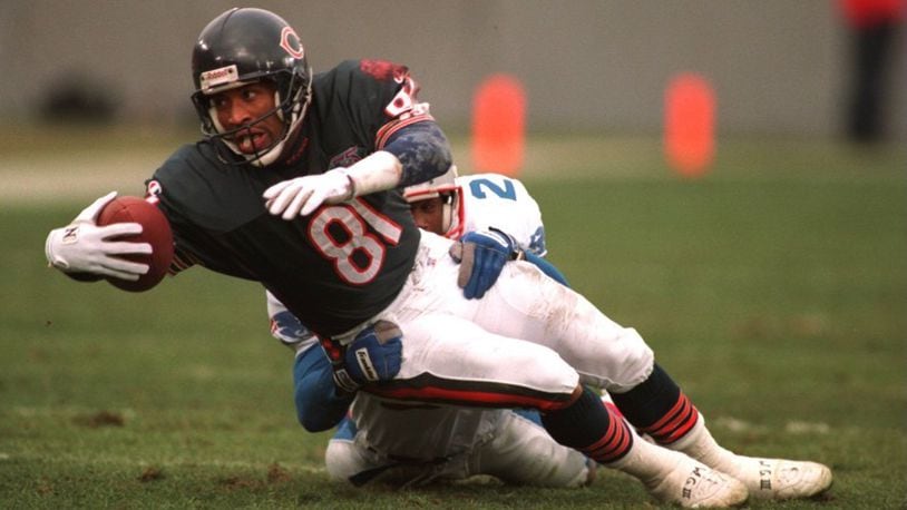 Jeff Graham had his best season in the NFL as a member of the Chicago Bears in 1995 when he caught 82 passes for 1,301 yards. FILE/GETTY IMAGES