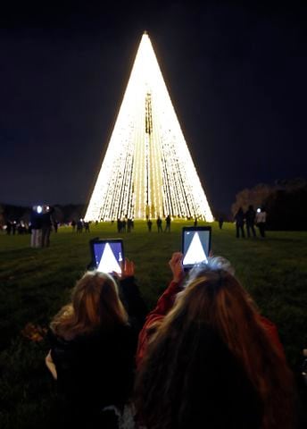 See the glow of the Carillon Holiday Tree Tower
