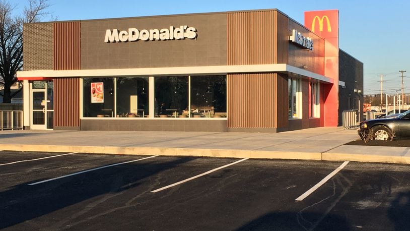 The McDonald’s restaurant on North Verity Parkway is open after a total demolition of the former building and the construction of a new restaurant. ED RICHTER/STAFF