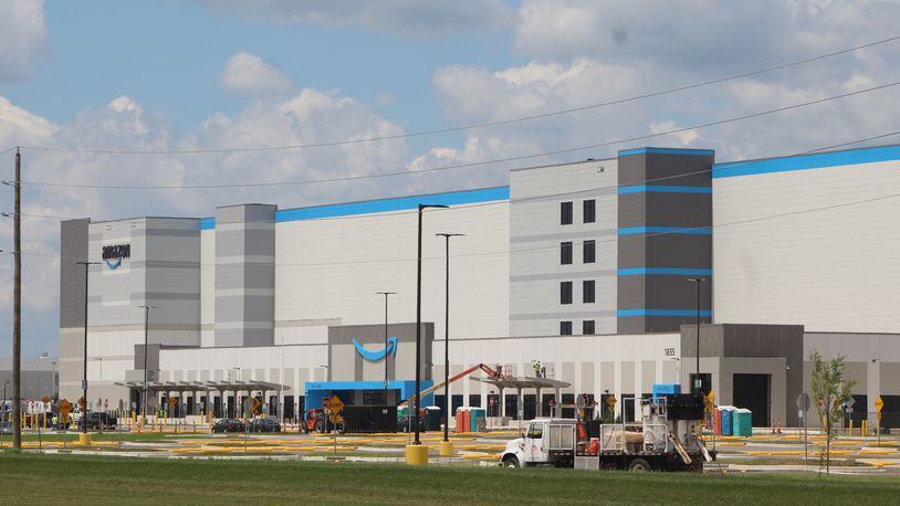 Amazon's massive new fulfillment facility is under construction at 1835 Union Airpark Blvd. CORNELIUS FROLIK / STAFF