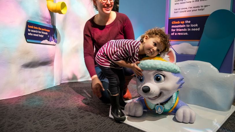 The PAW Patrol Adventure Play exhibit opened in February at The Children's Museum of Indianapolis and will run though July 28, 2019.