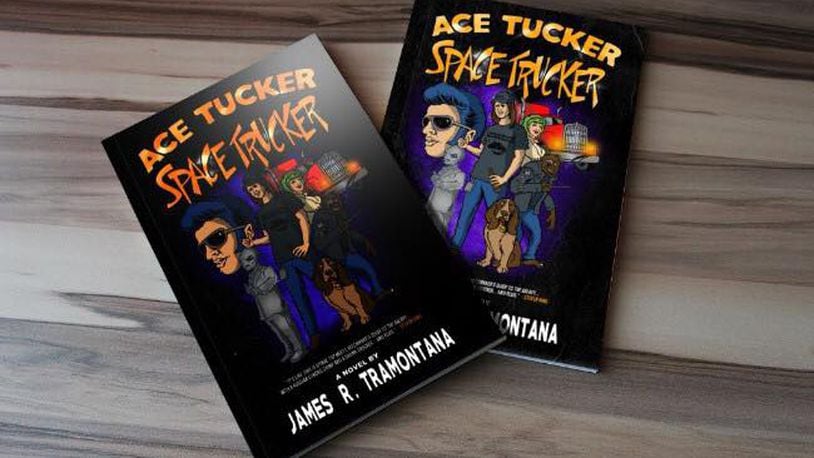 Dayton author and musician Jim Tramontana recently published his debut novel, Ace Tucker Space Trucker. The book is comedic science fiction about a space roadie and robotic chimp who help Elvis save a time machine from an evil alien. CONTRIBUTED PHOTO