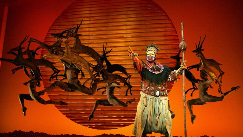 Gugwana Dlamini as Rafiki in Disney's "The Lion King," slated May 1-12, 2024 at the Schuster Center courtesy of Dayton Live. PHOTO BY JOAN MARCUS