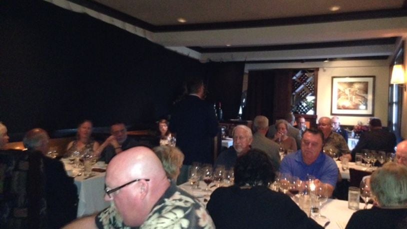 The Castello Banfi wine dinner at Carver’s Steaks & Chops Tuesday night, Aug. 15, was rather well-attended. MARK FISHER/STAFF