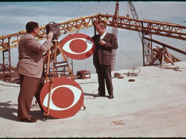 "Ewen Dingwall during a CBS television promotion." (Credit "The Future Remembered: The 1962 Seattle World's Fair and its Legacy")