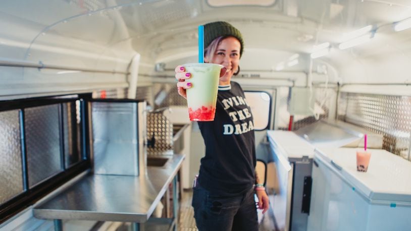 Dayton’s newest food truck Billie Gold Bubble Tea is being launched by Nicole Cornett and her husband, Britton Asbury. The truck will offer a variety of bubble-tea beverages, including a signature drink called the Rose Gold, described in a release as “a sweet and refreshing coconut milk tea” with rose, tapioca balls. CONTRIBUTED