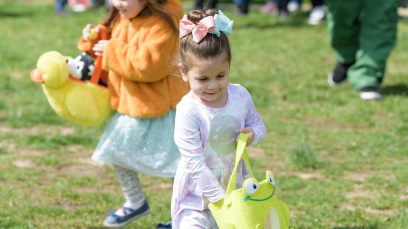 Dayton’s Historic South Park neighborhood hosted their annual Easter Egg Hunt at Blommel Park on Saturday, Apr. 8, 2023. Egg hunts for children ages 4 & under and another one for ages 5 and up happened simultaneously. Did we spot you there? TOM GILLIAM/CONTRIBUTING PHOTOGRAPHER
