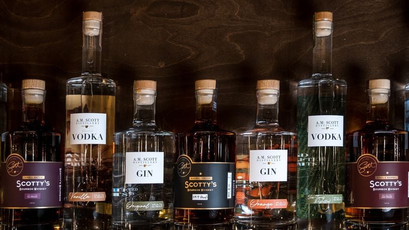 A.M. Scott Distillery in Troy has released its full collection of spirits, which includes four vodkas, two gins and three bourbons (FACEBOOK PHOTO).