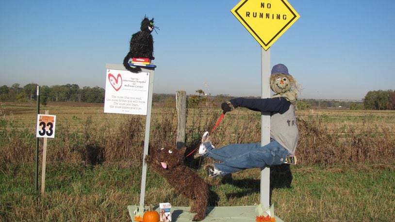 Ouch. Among traditional activities at the Miami County Park District Farm Fest is the Scarecrow Contest. CONTRIBUTED