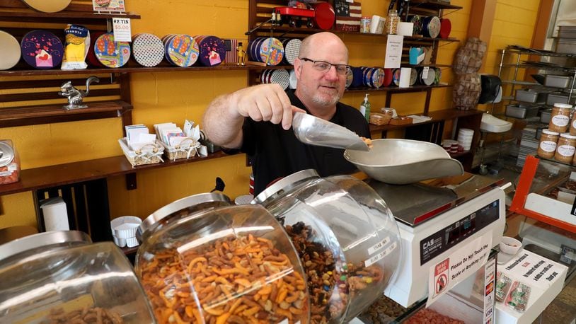 Matt Luther is the new owner of The Peanut Shoppe on East Main Street in Springfield. Bill Lackey/Staff