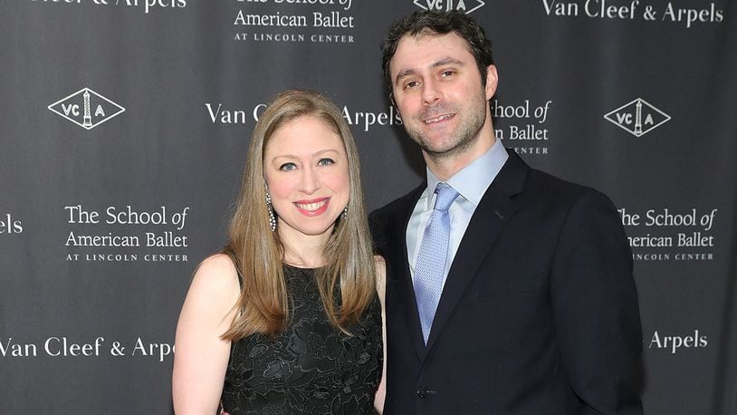 Chelsea Clinton and Marc Mezvinsky attend The School Of American Ballet's 2017 Winter Ball at David H. Koch Theater at Lincoln Center on March 6, 2017, in New York City.