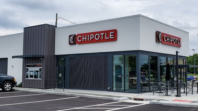 Construction on Chipotle on Towne Boulevard in Middletown is complete and the restaurant is preparing to open Wednesday, August 12. NICK GRAHAM / STAFF 
