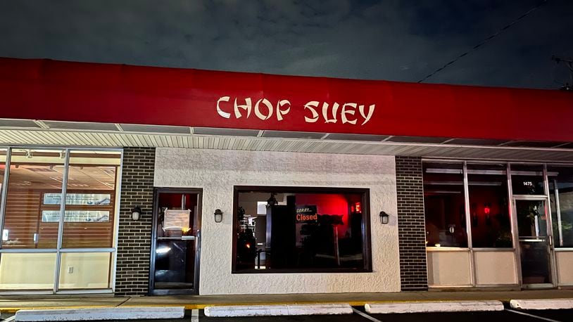 The Chop Suey, located at 1465 E. Dorothy Lane in Kettering, has permanently closed its doors, according to a sign posted at the restaurant. NATALIE JONES/STAFF