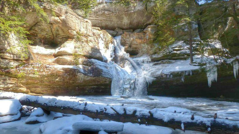The biggest waterfall at Hocking Hills State Park is at Cedar Falls. When approaching the falls, you ll hear the roar of it before you re able to see it. CONNIE POST