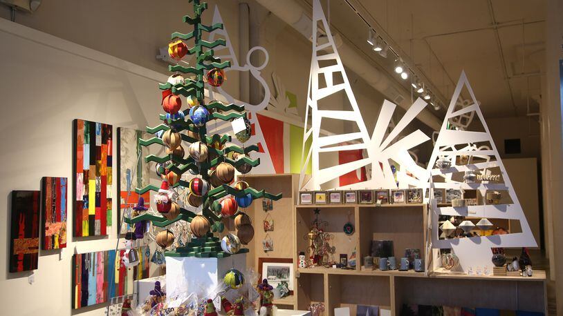 The Contemporary Dayton Holiday Gift Gallery is showcasing the work of 84 artists, mostly from Southwest Ohio, during the sale in itsâ 24th year. LISA POWELL / STAFF