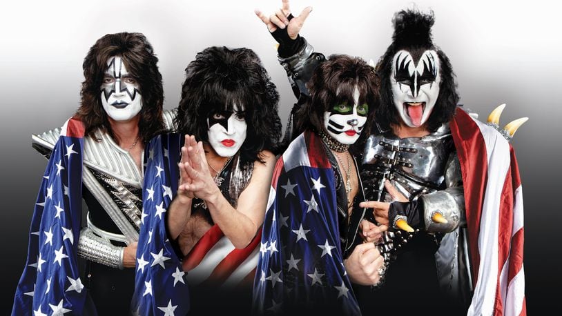Kiss, (left to right) Tommy Thayer, Paul Stanley, Eric Singer and Gene Simmons, brings the Freedom to Rock Tour to the Nutter Center in Fairborn on Monday, Aug. 22. CONTRIBUTED