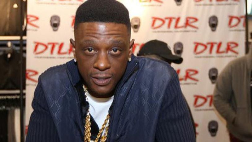 Rapper Torrence 'Boosie' Hatch Jr., shown here in a 2017 file photo, and former New York Jets safety Antonio Allen were arrested Monday in Georgia.