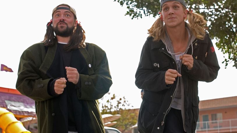They're baaaack: Kevin Smith and Jason Mewes return as Silent Bob and his more talkative companion, Jay in an upcoming reboot.