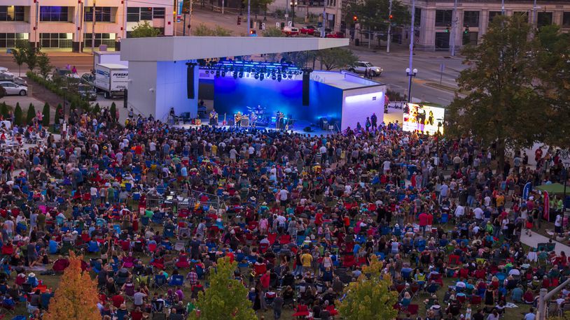 The Breeders preformed at the Levitt Pavilion in downtown Dayton in 2019. Live music is scheduled to return to Levitt Pavilion in June 2021, pending approval by the city and health officials. Photo by Andy Snow