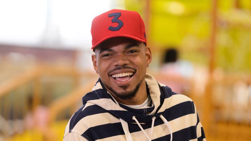 Chance the Rapper proposed to his longtime girlfriend Kirsten Conley July Fourth. (Photo by Daniel Boczarski/Getty Images)