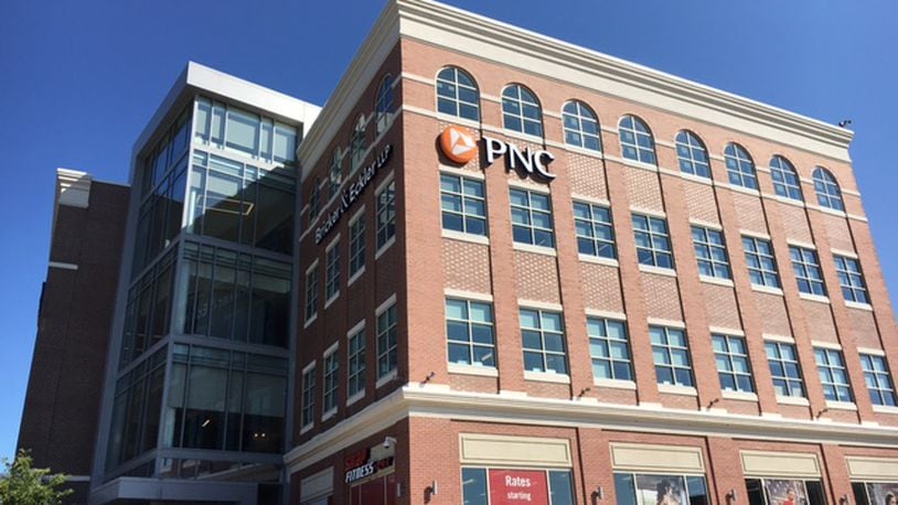 The PNC Bank in the Water Street District, downtown Dayton. THOMAS GNAU/STAFF